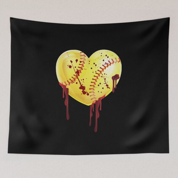 Item preview, Bloody Softball Heart- Softball Halloween Costume designed and sold by CaitU.