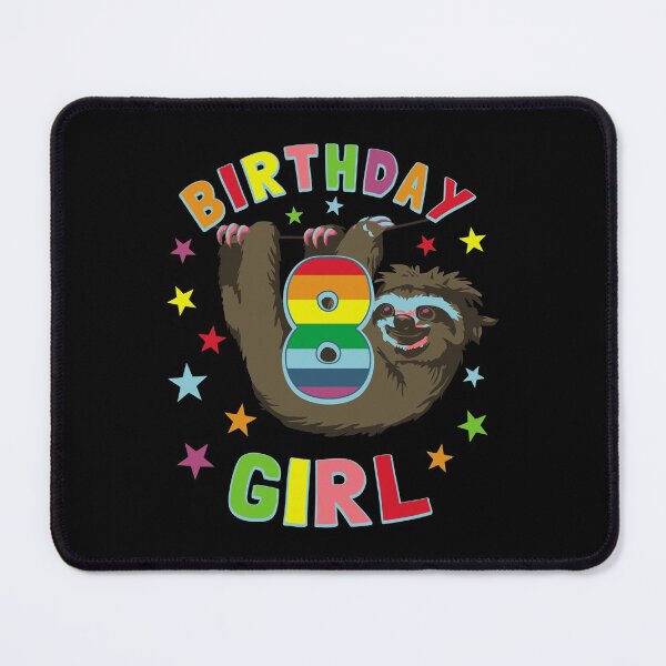 Item preview, Girl 8Th Birthday Sloth 8 Year Old B-Day Party Kids Gift designed and sold by ferminfarflu.