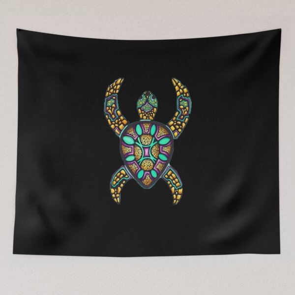 Item preview, hawaiian tie dye sea turtle designed and sold by byseno.
