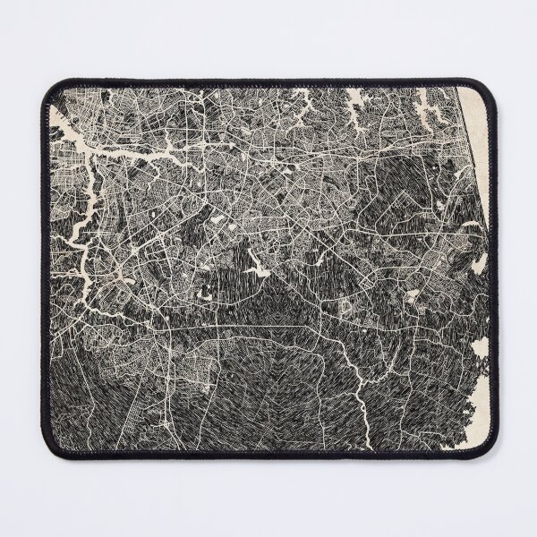 Item preview, Virginia Beach map Virginia ink lines 2 designed and sold by InkMaps.