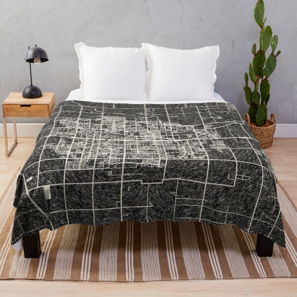 Item preview, Visalia map California Ink lines designed and sold by InkMaps.