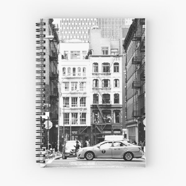 Item preview, New York Streets, New York Taxi, Black and White, Taxi, New York, Buildings designed and sold by Magic Love Art Print.