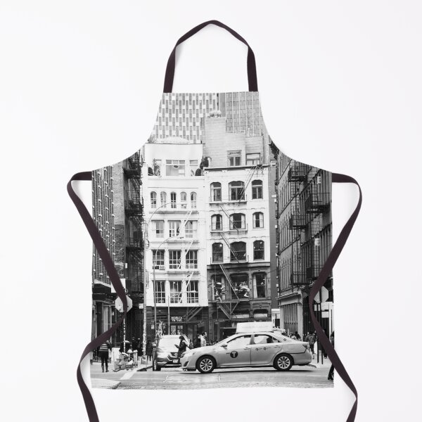 Item preview, New York Streets, New York Taxi, Black and White, Taxi, New York, Buildings designed and sold by Magic Love Art Print.