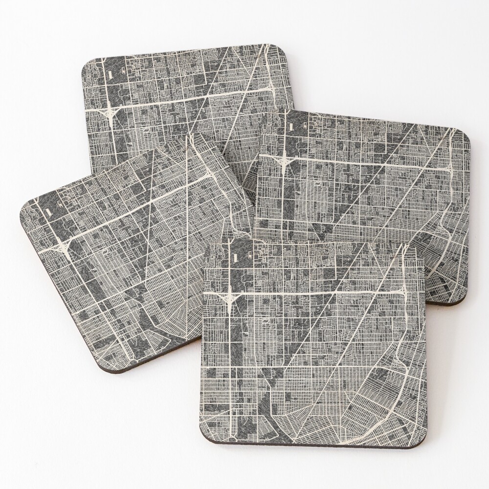 Item preview, Coasters (Set of 4) designed and sold by InkMaps.