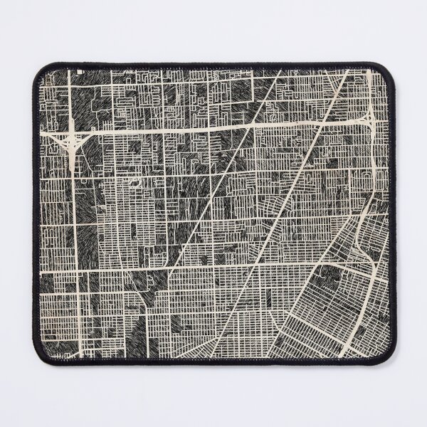 Item preview, Warren map Michigan Ink lines 2 designed and sold by InkMaps.