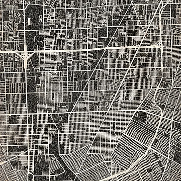 Artwork thumbnail, Warren map Michigan Ink lines 2 by InkMaps