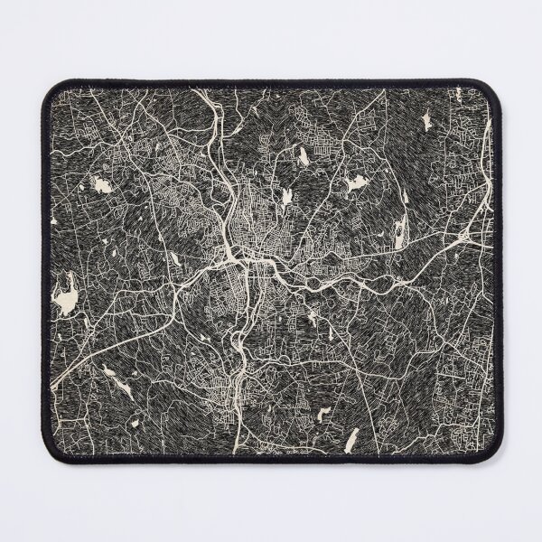 Item preview, Waterbury map Connecticut ink lines designed and sold by InkMaps.