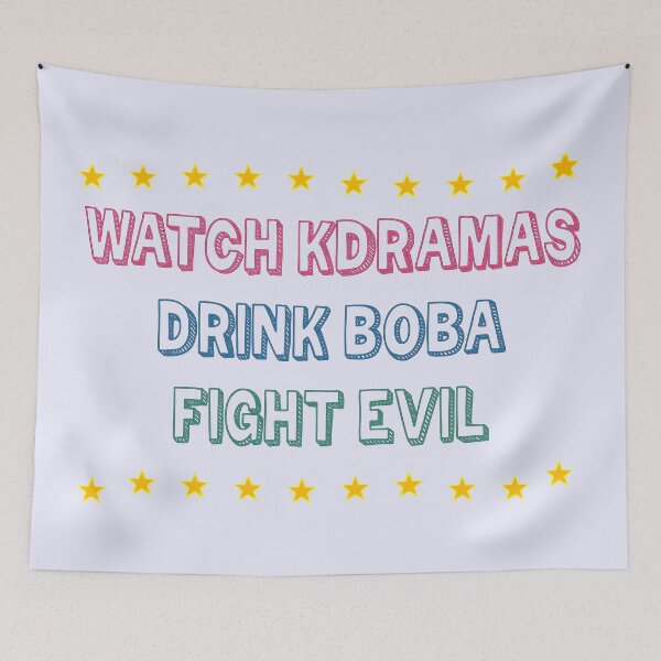 Item preview, Watch Kdramas Drink Boba Fight Evil designed and sold by co-stars.
