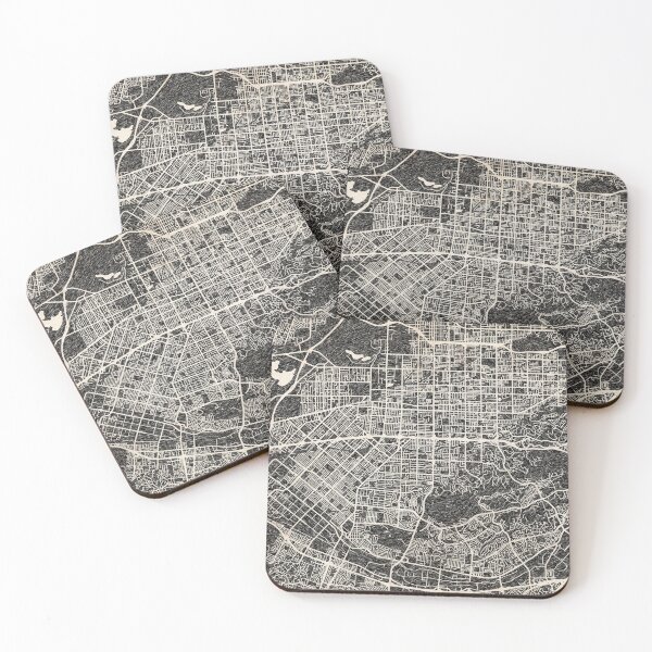 Item preview, West Covina map California Ink lines designed and sold by InkMaps.