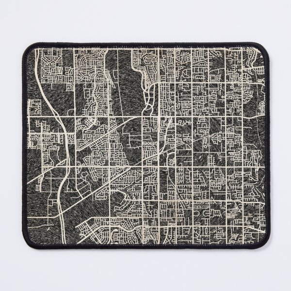 Item preview, West Jordan map Utah Ink lines designed and sold by InkMaps.