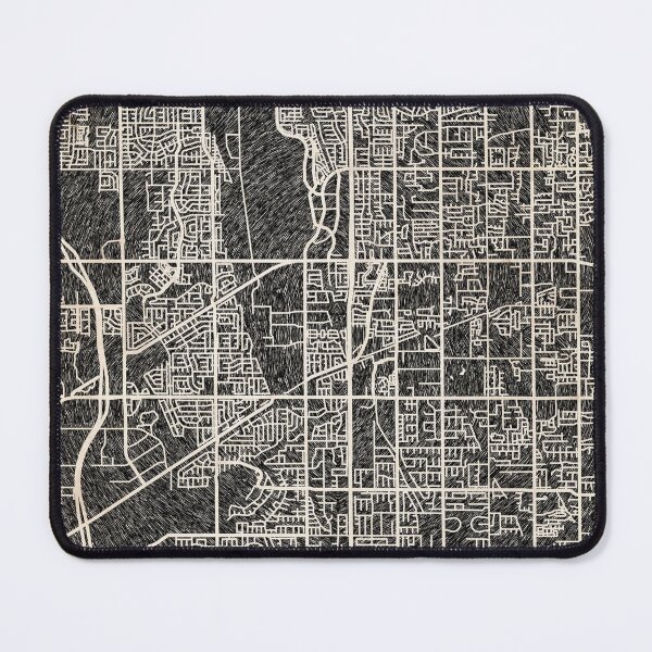 Item preview, West Jordan map Utah Ink lines 2 designed and sold by InkMaps.