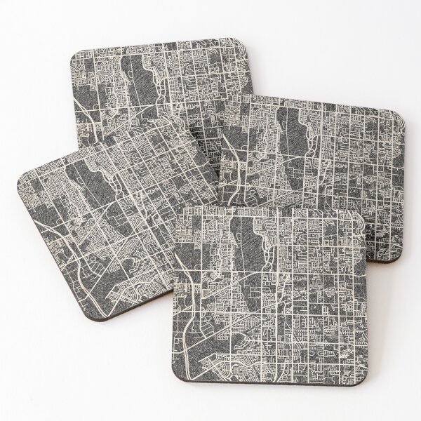 Item preview, West Jordan map Utah Ink lines 2 designed and sold by InkMaps.