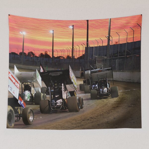Item preview, Sunset at the Speedway track. designed and sold by shaynetwright.