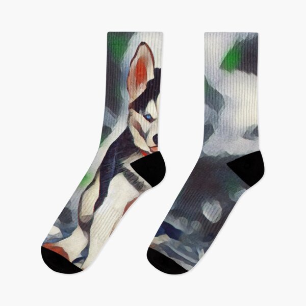 Item preview, Husky Painting in Abstract Art Style designed and sold by fowons.