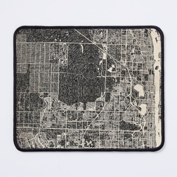 Item preview, West Palm Beach map Florida Ink lines 2 designed and sold by InkMaps.