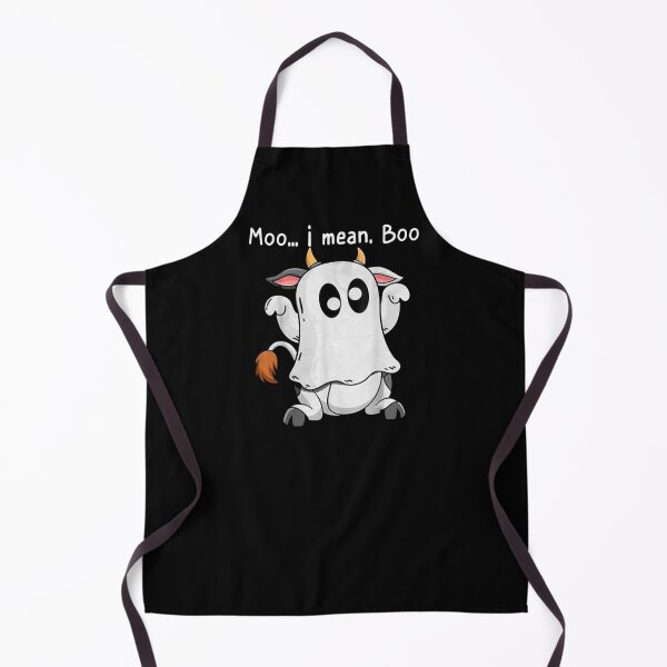 Item preview, Moo I Mean Boo | Ghost Cow Halloween Farmer designed and sold by ghazalish.