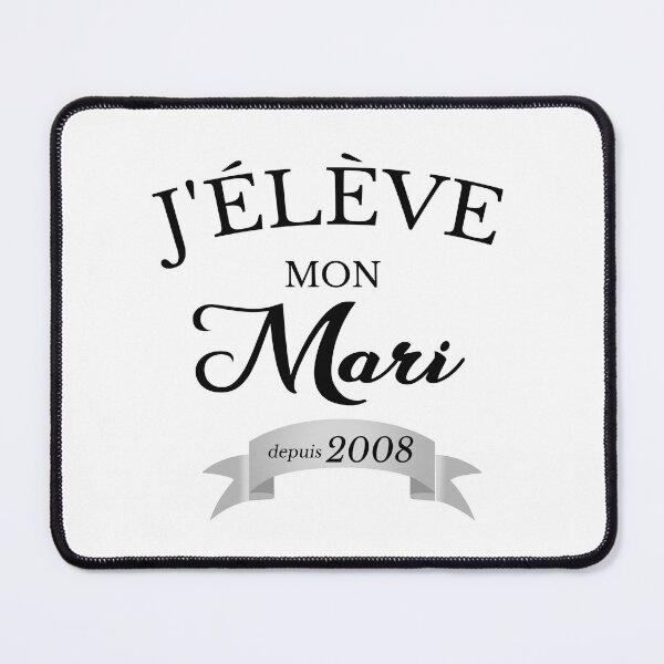 Item preview, I raise my husband since 2008 Humor marriage joke BIRTHDAY WEDDING Married bride designed and sold by FranceLibre.