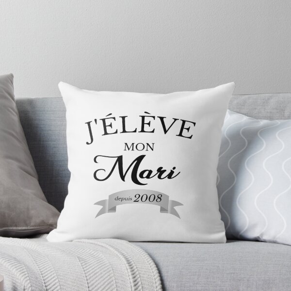 Item preview, I raise my husband since 2008 Humor marriage joke BIRTHDAY WEDDING Married bride designed and sold by FranceLibre.