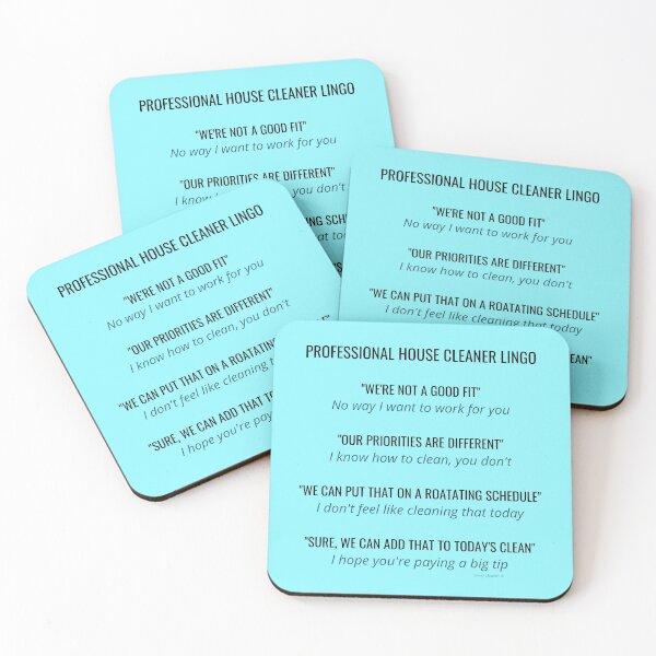 Item preview, Professional House Cleaner Lingo Novelty Gift Cleaning Lady designed and sold by SavvyCleaner.