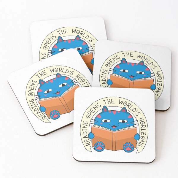 Item preview, Blue Cat Who Loves To Read designed and sold by andriandesain.