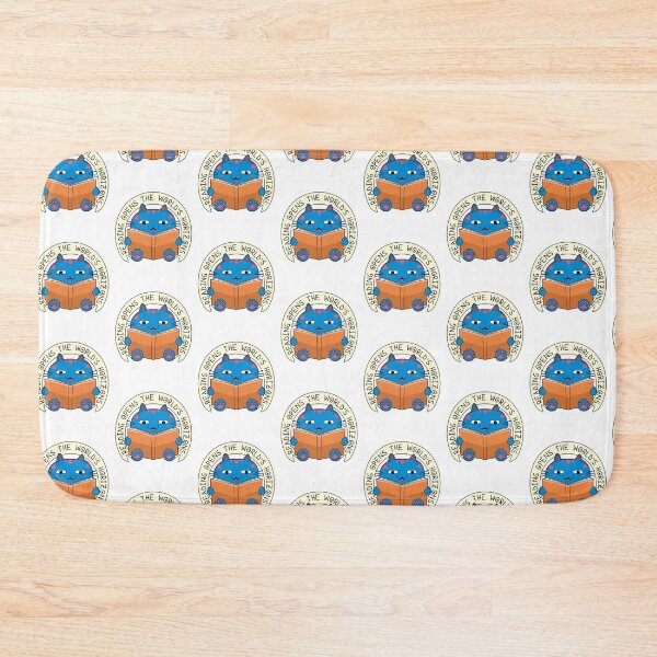 Item preview, Blue Cat Who Loves To Read designed and sold by andriandesain.