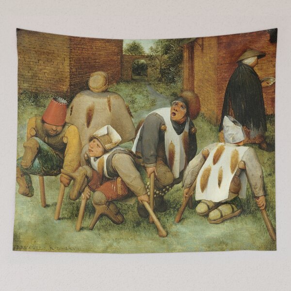 Item preview, Medieval crippled street people by Pieter Bruegel designed and sold by Vintage Designs +.