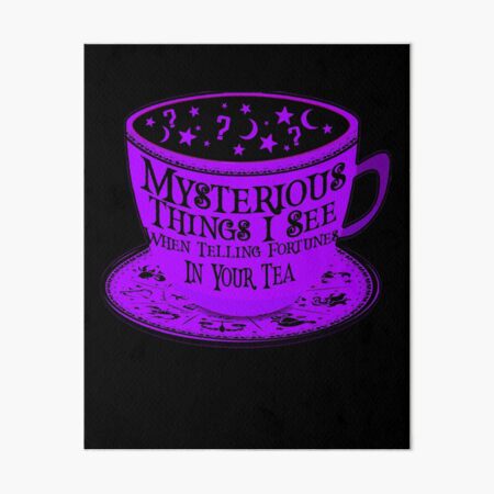 Tea Leaf Reader Tasseography Cup of Fortune Teller Stars Art Board Print