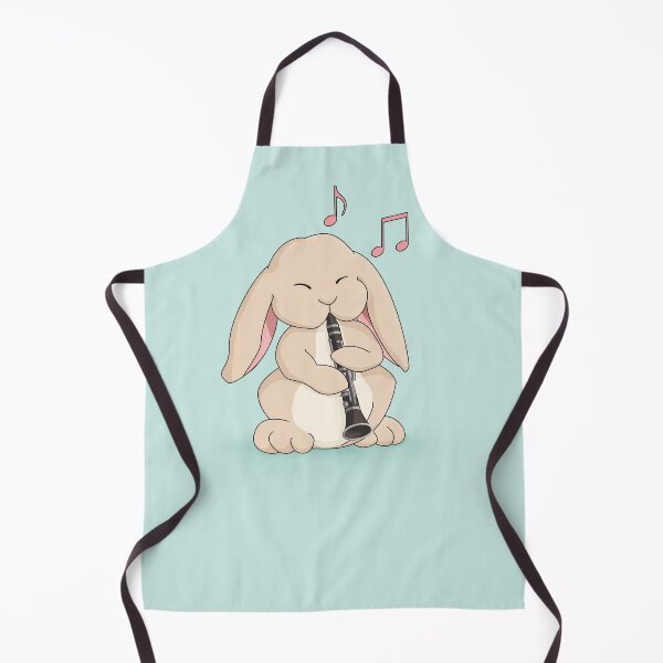 Item preview, Cute Bunny Playing Clarinet designed and sold by Jazznote.