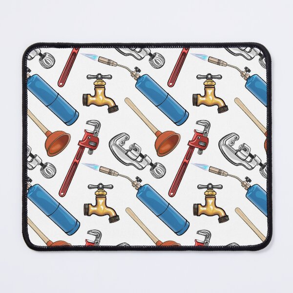 Item preview, Plumbing Tools and Parts Unique Pattern for Plumbers designed and sold by SunNoonPark.