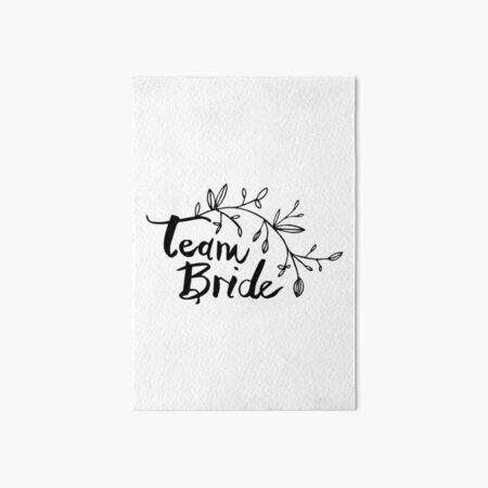 Team Bride - Pink hen party design Art Board Print for Sale by  noveltytshirts