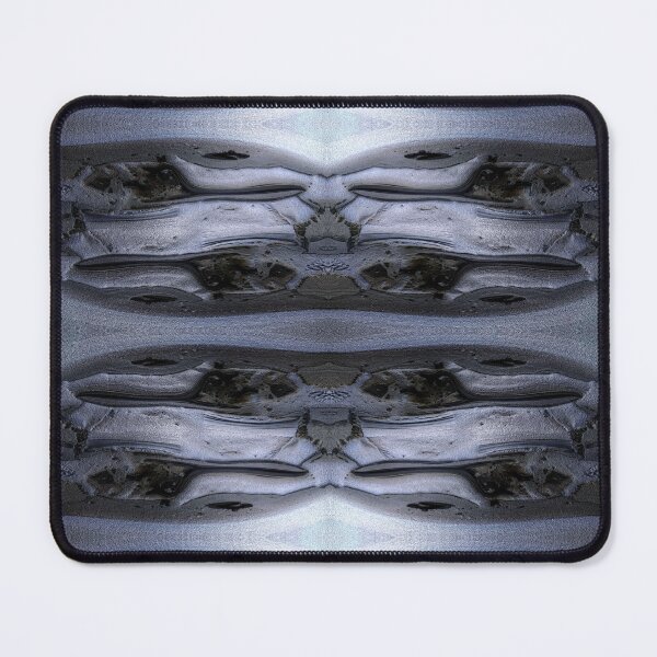 Gray Lattice with Stone Texture Mouse Pad
