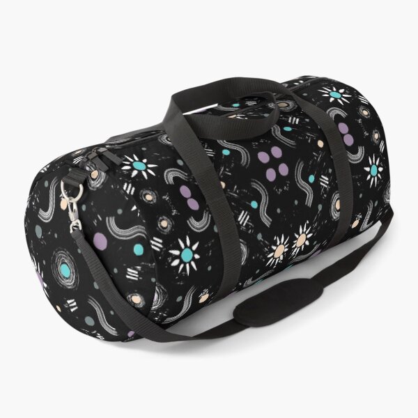 Item preview, Pastel Universe Abstract Pattern on Black Background designed and sold by artestreestudio.