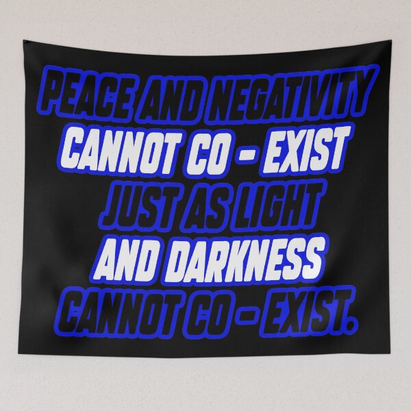 Item preview, Peace and negativty cannot coexist designed and sold by Fashimation20.