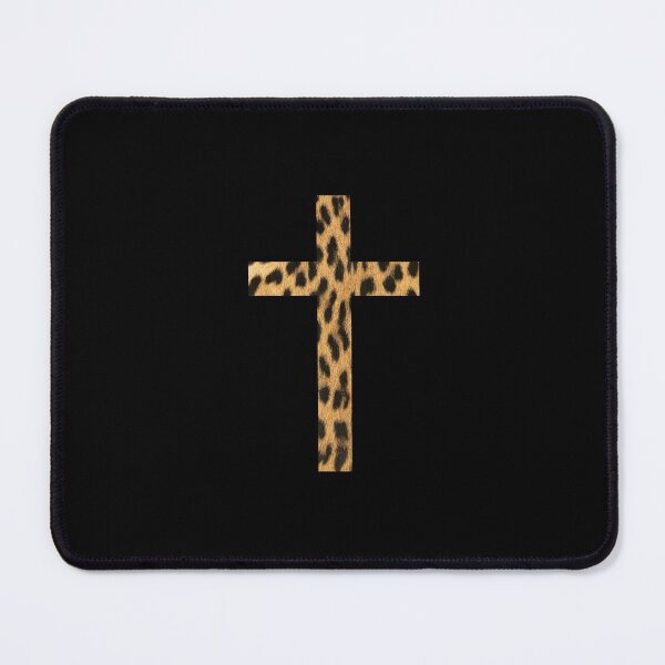 Item preview, Leopard Pattern Christian Cross designed and sold by NECHSTORE.