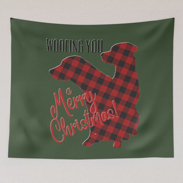 Item preview, Labrador Retriever Buffalo Plaid Merry Christmas Design, Woofing You a Merry Christmas for Lab Lovers designed and sold by LifeCrush.