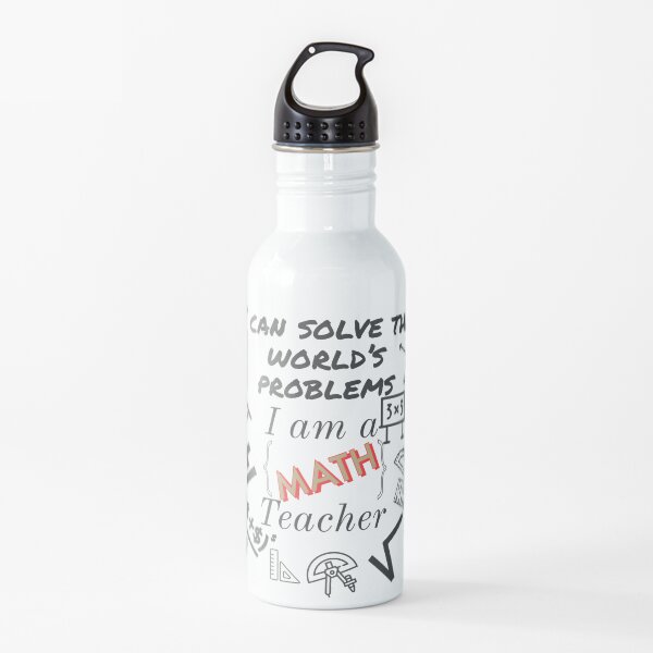 Math teacher Water Bottle