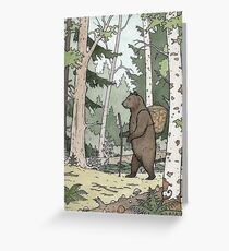 Bear in the Woods Greeting Card