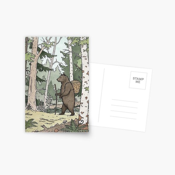 Bear in the Woods Postcard