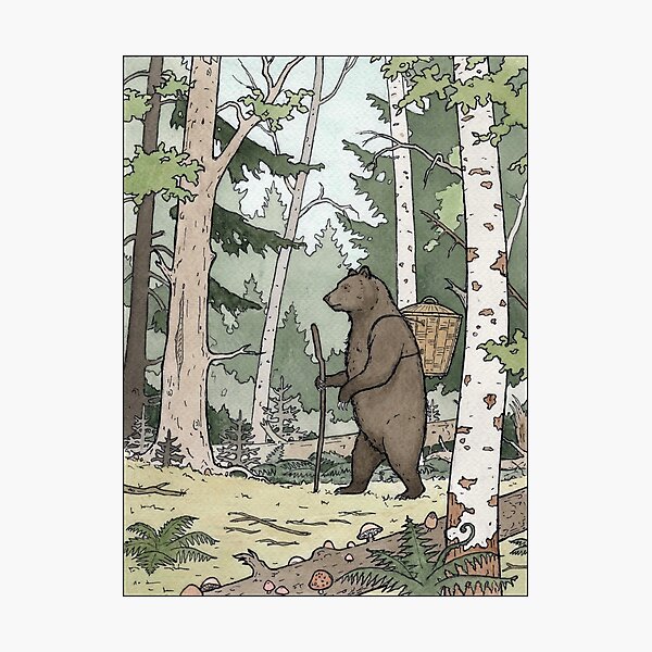Item preview, Bear in the Woods designed and sold by ChristmasPress.