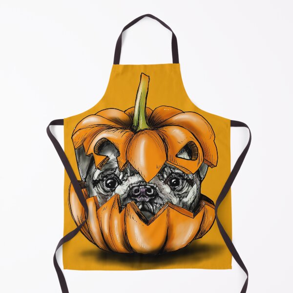 Item preview, Halloween Pumpkin Pug designed and sold by fakeface.