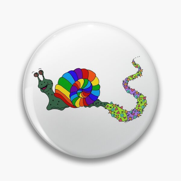 Item preview, Rainbow snail trail designed and sold by MickeyLaLa.