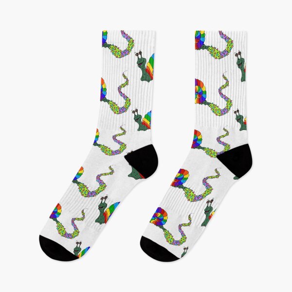 Item preview, Rainbow snail trail designed and sold by MickeyLaLa.