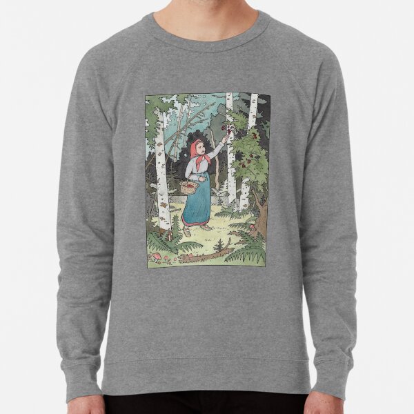 Masha picking berries Lightweight Sweatshirt
