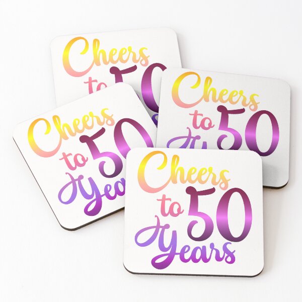 Item preview, Cheers to 50 Years Birthday Fifty Anniversary designed and sold by Hanna Kovalchuk.