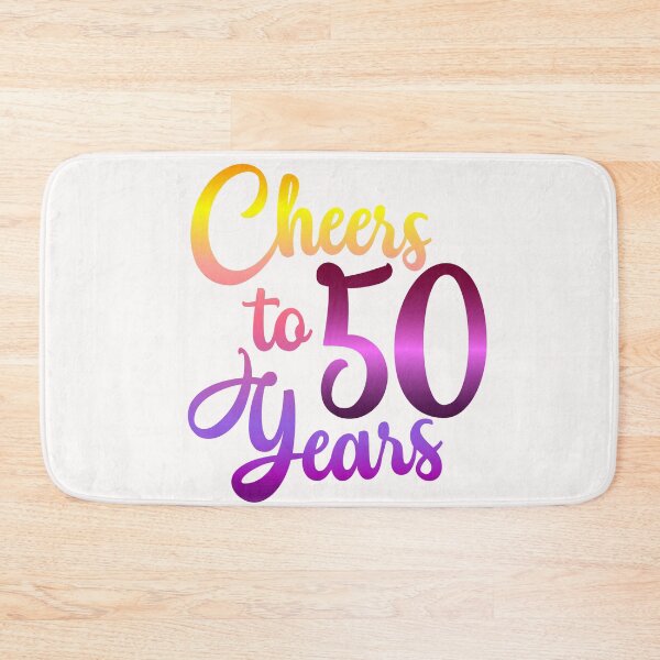 Item preview, Cheers to 50 Years Birthday Fifty Anniversary designed and sold by Hanna Kovalchuk.