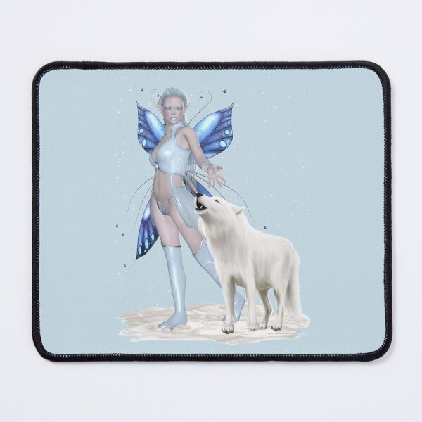 Item preview, Winter Fairy and The White Wolf designed and sold by LoneAngel.