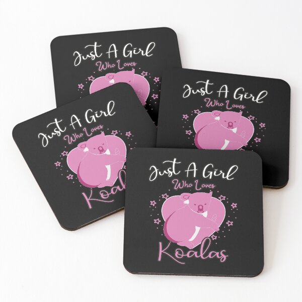 Item preview, "Just A Girl Who Loves Koalas" Cute Girly Gift For Koalas Animal Lovers designed and sold by DESIGNNOUR.