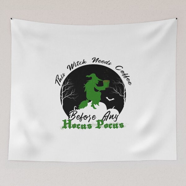 Item preview, This Witch Needs Coffee Before Any Hocus Pocus Halloween designed and sold by Aymanerachif.