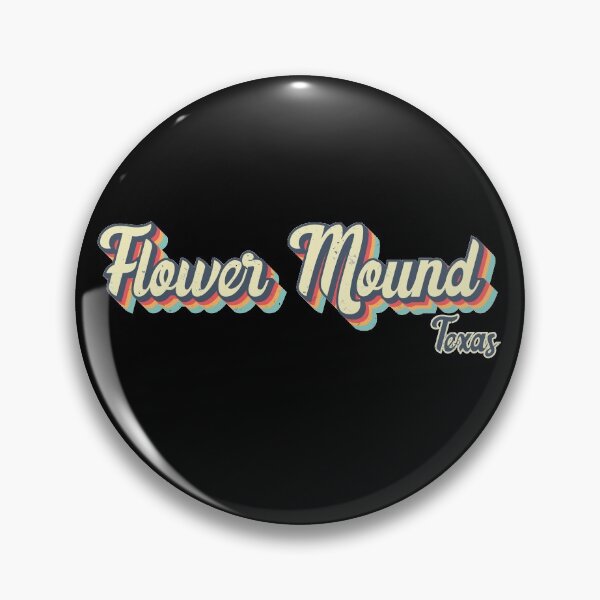 Item preview, Flower Mound City Texas Retro Vintage 70s rainbow designed and sold by Teelogic.