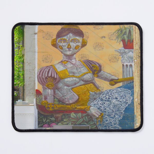 Item preview, NYC Streetart - Wall painted 4 - sitting woman designed and sold by AHELENE.